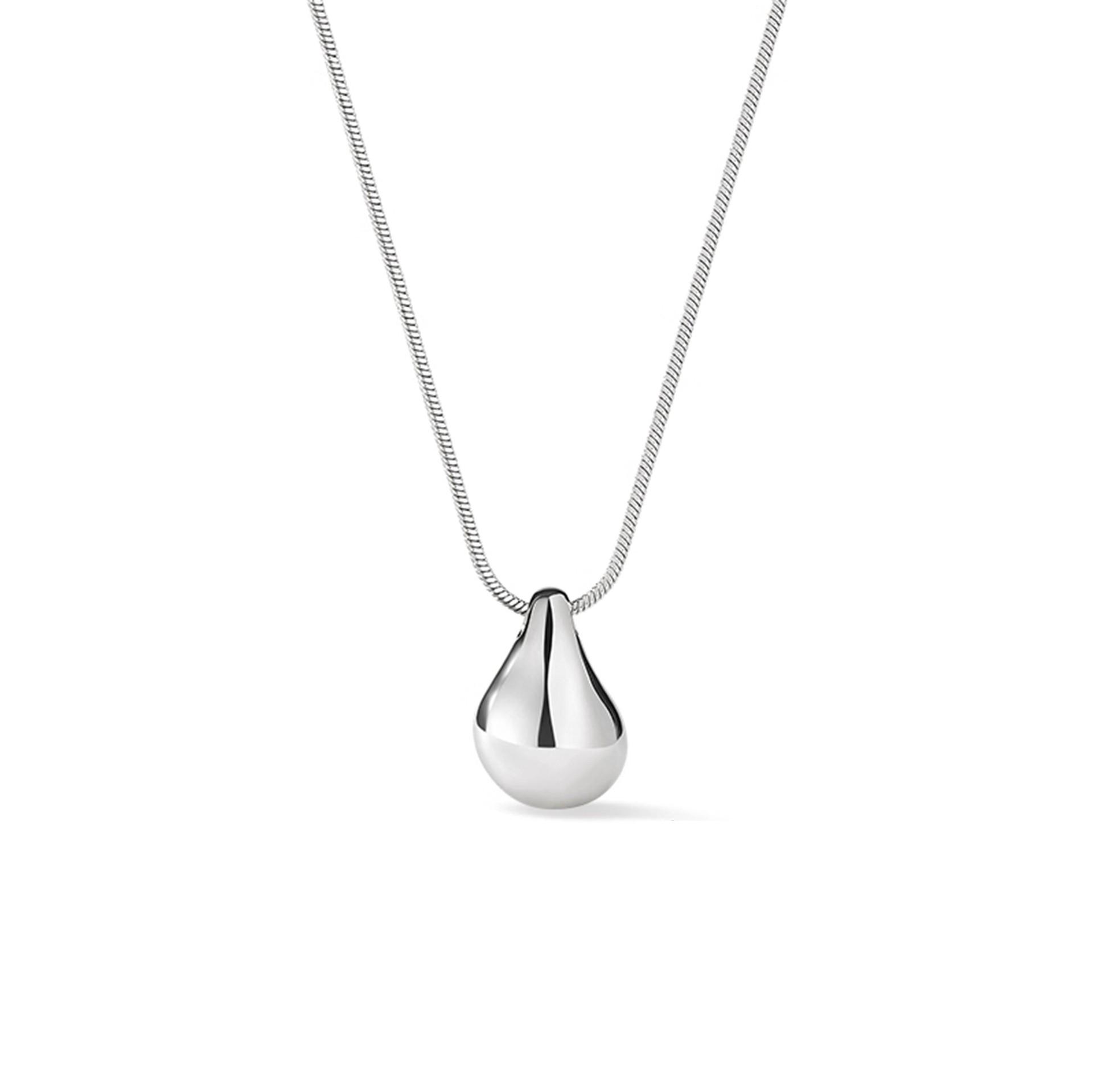 Water drop pendant necklace simple high-end collarbone chain light luxury new sweater chain