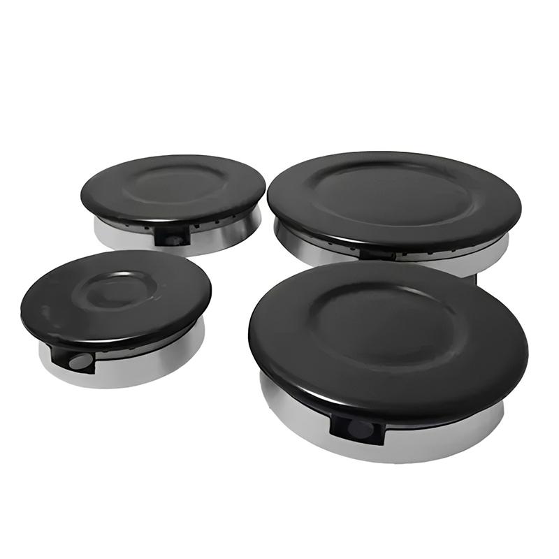 

Universal Gas Hob Burner Crown & Flame Cap Cover – For Cookers & Oven Hobs (Et Type) чорний
