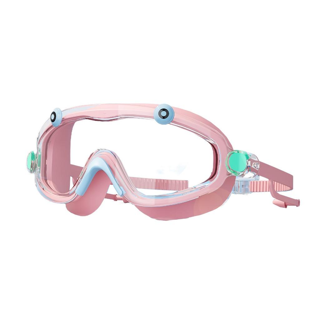 

Водонепроницаемые очки для плавания с большой оправой, мягкие силиконовые, для детей, сувениры для вечеринок розовый