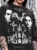 Dark Gothic Vampire Bat Cathedral Cross Comfort Colors® Tshirt, Occult Darkwave Metal Alternative Band Tee Vintage Bootleg Y2K Tee