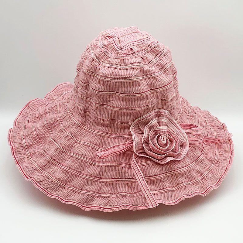 Summer Hat Women's New Style Sun Protection Sun Shading Beach Trip Foldable UV Resistant Women's Cool Hat Big Brim