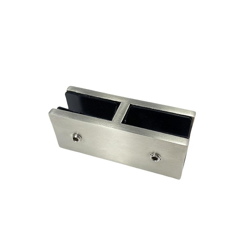 Marine Grade Railing Wall to Glass Clamp, Stainless Steel 316 Glass Bracket, Satin Finish Railing Glass Clamp Bracket for Fence
