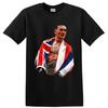 Max Holloway MMA Fighter T Shirt W/ Championship Belt Flag Portrait Graphic Tee