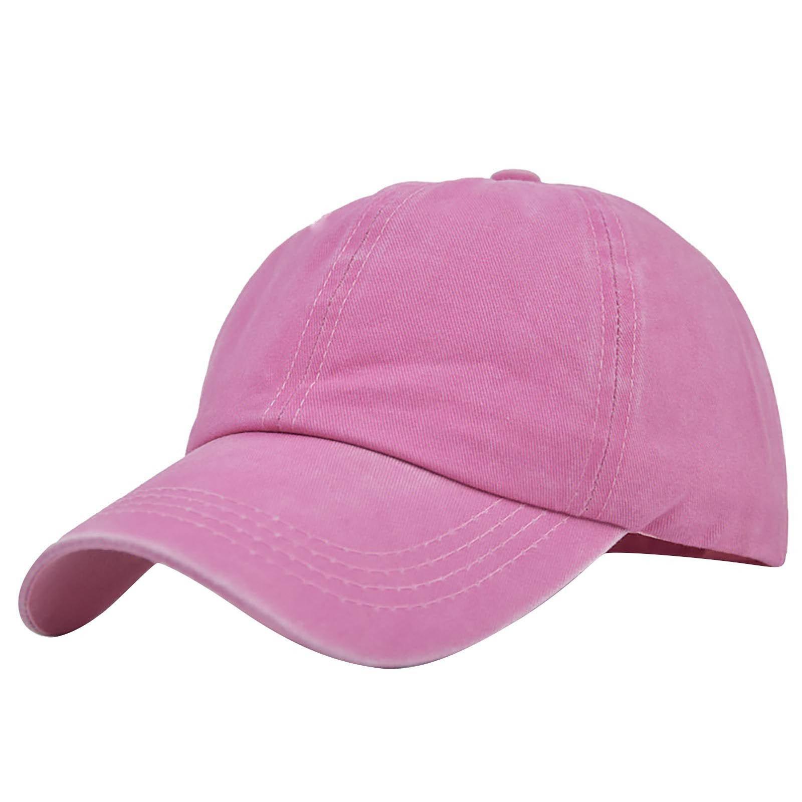 

Бейсболка, випрана, стара, сонцезахисний козирок, суцільна кольорова світла кепка з язиком, шапка для батьків і дітей One Size