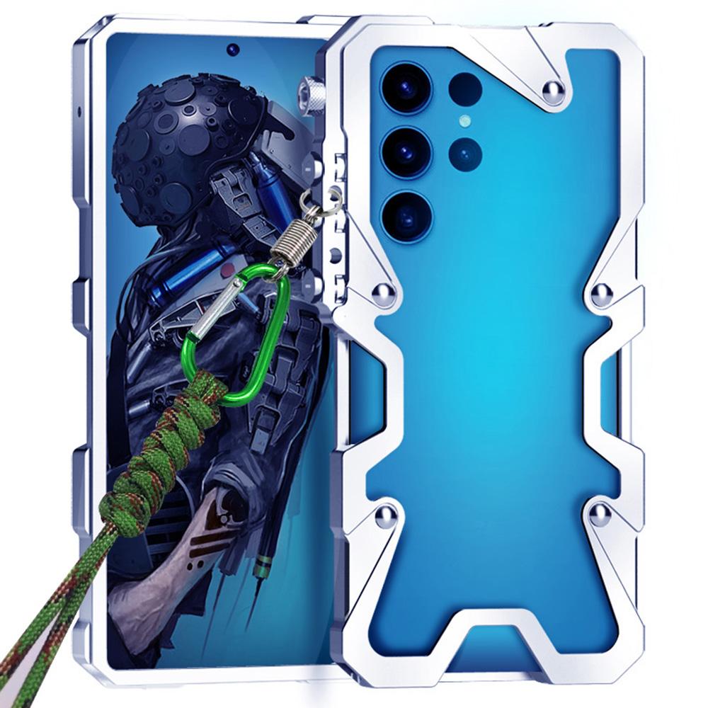 Pro Samsung Galaxy S24 Ultra Nárazník Pouzdro Hliníková slitina Kovový Kryt na telefon