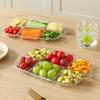 3/5/6 Grids Korean Style Fruit Plates Dining-Table Divided Seasoning Plate Refrigerator Dessert Storage Box Kitchen Gadget