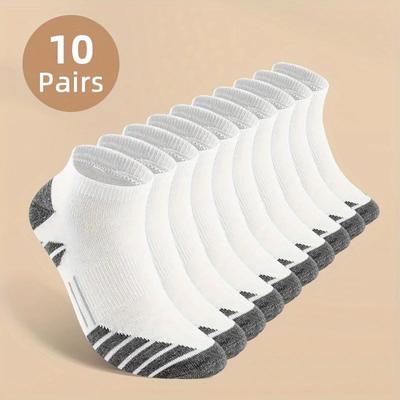 10  Pairs of Ultra-Comfy, Breathable, Anti-Odor, Sweat-Absorbing Low Cut Socks - Perfect for Daily