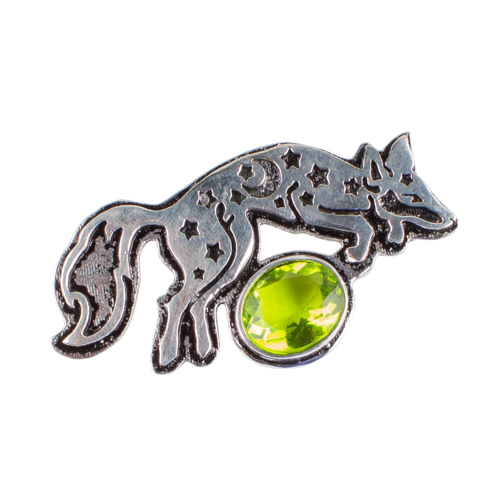 

Semi Precious Gemstone 925 Sterling Silver Good Luck Fox Jewelry Pendant 1.03 CP-7