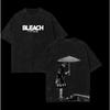 Manga BLEACH Urahara Kisuke Printed Tee Men Short Sleeve Clothing Washed Cotton T-shirt Vintage Casual T Shirt Harajuku Tshirt