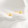 Bioceramic 4MM Bead Mini Stud Earrings For Women Jewelry Allergy Prevention Piercing Ear Hole Accessory