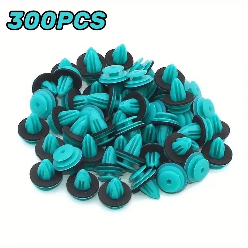 kkjoy 10/300PCS Auto Fastener Clips Rivet with Seal Ring Interior Parts suit for various cars