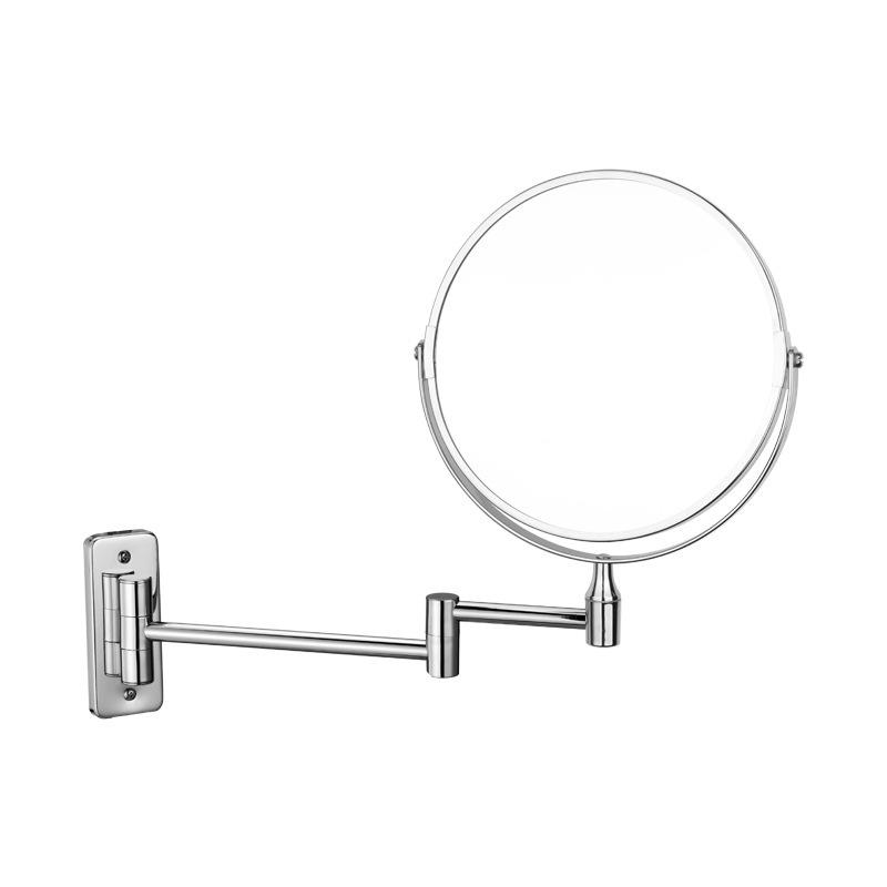 Double-Sided Retractable Wall-Mounted Vanity Mirror for Makeup and Dressing