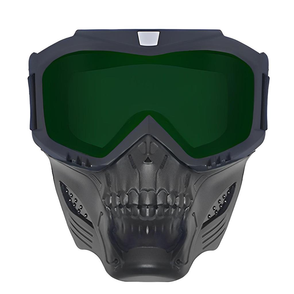 Retro Harley Windproof Face Shield & Goggles for Motorcycle Riding