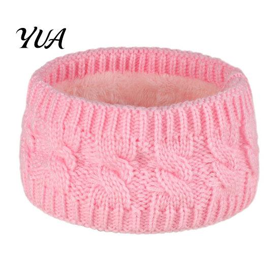 Faux Fur Headband for Winter Knitted Women, Soft Fleece Lined Thermal Hair Running Gear Women Band, Thickened Plush Ear Warmer Cold Weather