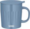Thermos SAX Isolato Sottovuoto Sax Piatto Grande Lavabile in Lavastoviglie Perfetto per Zuppa JTA-550 Tazza, 550ml, Blu, Goffrato, Capacità, Sicuro,