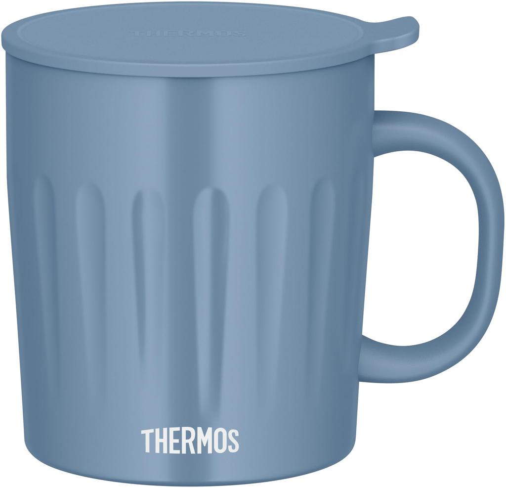 Thermos SAX Isolato Sottovuoto Sax Piatto Grande Lavabile in Lavastoviglie Perfetto per Zuppa JTA-550 Tazza, 550ml, Blu, Goffrato, Capacità, Sicuro,
