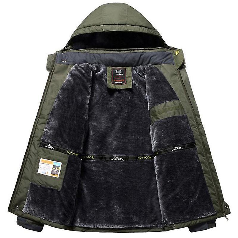 Winter Jacket Men Thick Windproof Waterproof Fleece Jackets Mens Milit