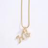 26 Alphabet Pendant Initial Letter Star Necklace Couple Name Jewelry Gifts