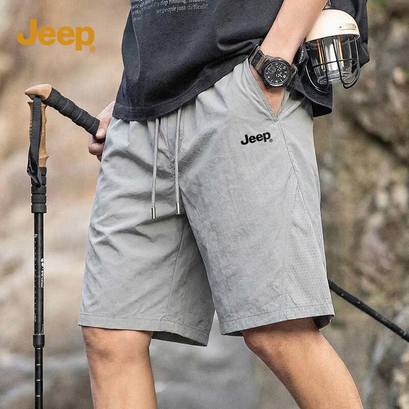 JEEP Men s Lightweight Perforated Summer Shorts 2XL