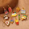 Adorable DIY Food Charm Set: French Fries & Cola Pendants for Women