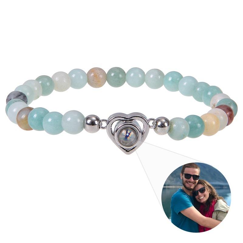 JYL TS Bracelet Bohemian Glass  Guanyin Charm Invites Divine Blessings