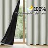 100% Blackout Window Curtain Home Sunshade Curtains Solid Color Sunshade Cloth Windows Sheer Drapes Livingroom Supplies