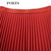 PORTS Women's Dirty Orange Pleated Midi Skirt