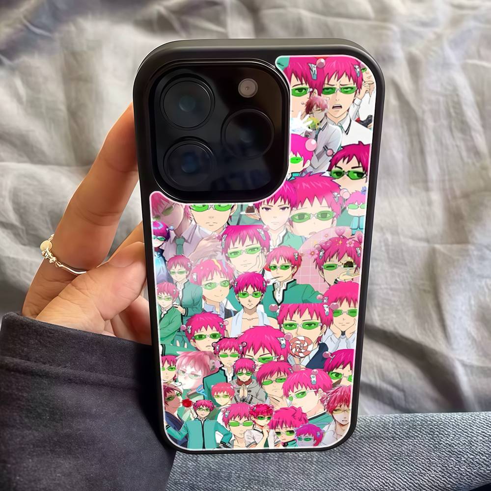 

The D-Disastrous Life Of Saiki K Phone Case For Iphone 17 Air 16 15 14 13 12 11Pro Max Plus Hard Plastic PC+TPU Cover iPhone 12
