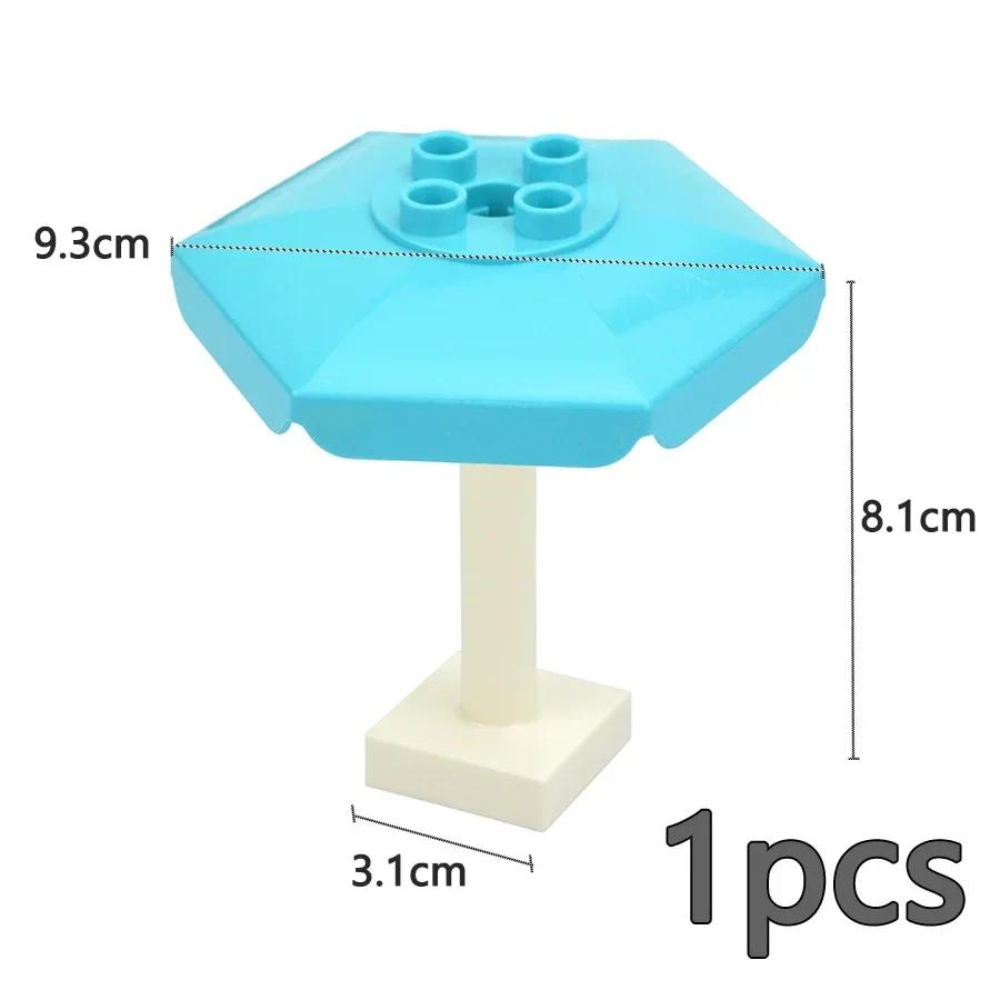Store byggeklosser Slide Swing Seesaw Park Lekeplass Series Large Pillar Murstein Barn Barn Pedagogisk Leke Kompatibel Duploe
