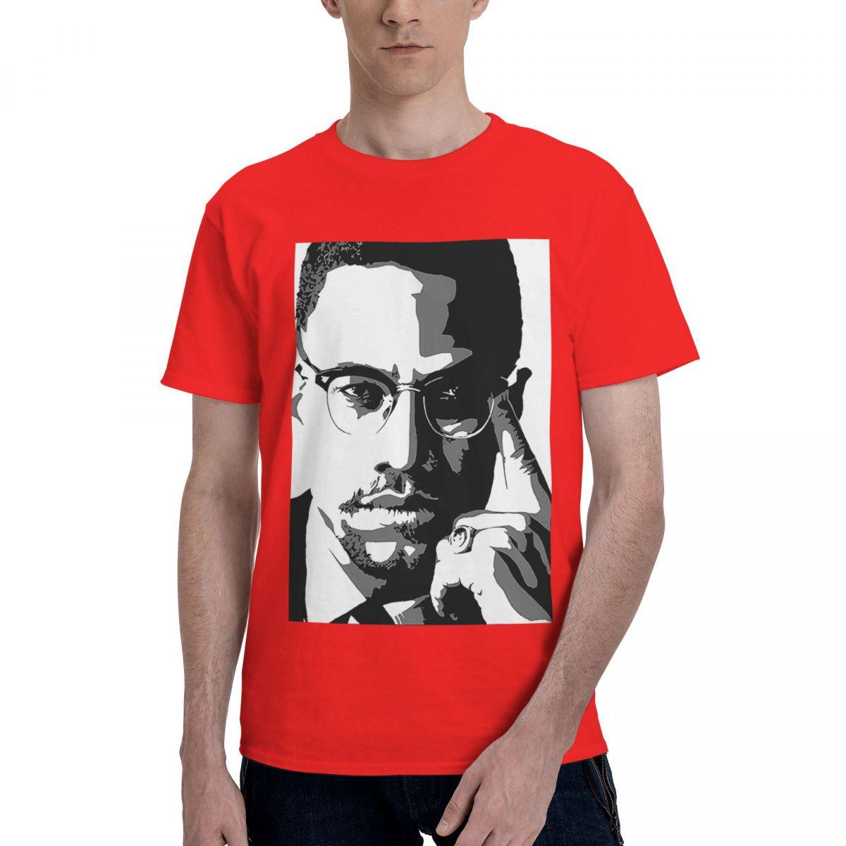 Malcolm X 100 Cotton Casual Breathable Confortable TShirt Designer Clothes Men Mens Wear S