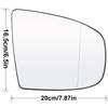 Pour Bmw X5 X6 E70 E71 E72 2007-2014 paire conducteur passager porte côté aile miroir verre chauffé 51167174981 51167174982