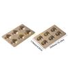 KX4B Set of 2 Mushroom/Acorn Chocolate Baking Trays 6 Cavity Carbon Steel Nonstick Cake Molds Bakewares Kitchen Accessories