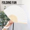 Double Layer Vintage Janpanese Style Lace Hand Folding Fan for Women Performance Gifts Party