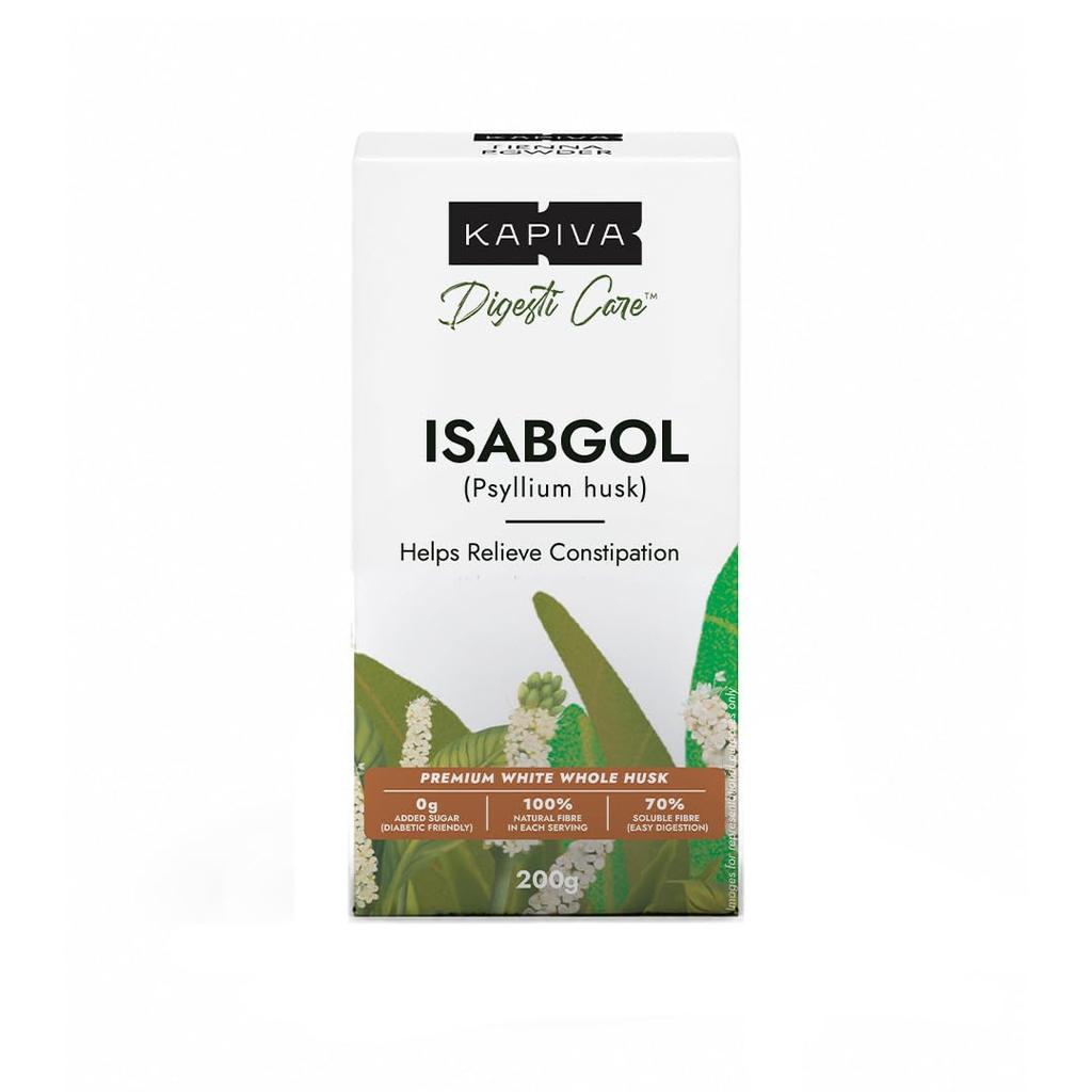 Kapiva Isabgol Psyllium Husk Premium Dietary Fibre Supplement For Digestive Support And Regularity 200g Pack Of 1