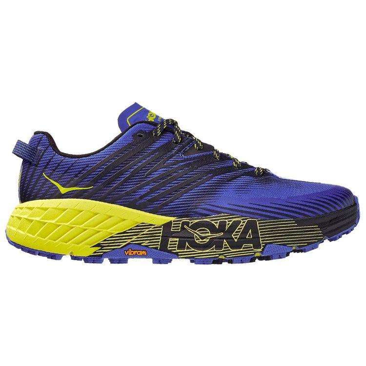 HOKA One One Speedgoat 4 Pohodlné Všestranné Látkové Tlumení Nárazů Protiskluzové Odolné Prodyšné Nízké Trailové Běžecké Boty 1106525-BIEP