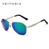 VEITHDIA Stainless Steel Men's Sunglasses Polarized Mirror Lens Eyewear Accessories  3559