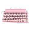 Typewriter Mechanical Keyboard 83 Keys Blue     5.0 Support 3 Devices FN Master Retro   Round Keycap Keyboard