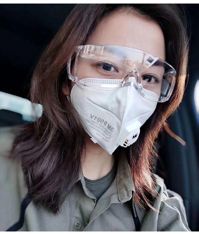 Transparent Anti-fog UV Blue Light Blocking Glasses for Water Festivals and Laboratory Protection