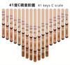 Seeds Kalimba 41 Keys Lightweight Thumb Piano Beginner Set (3-tier Design with Semitones) Okoume