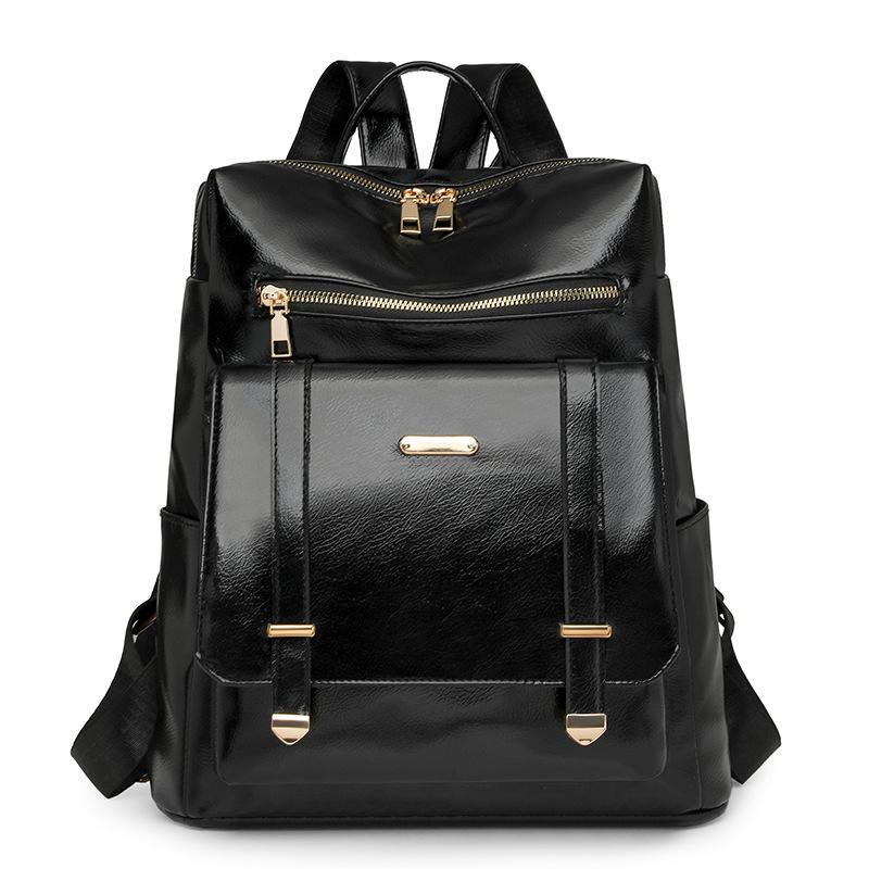 PU Rucksack Retro Großer Fassungsvermögen Rucksack Damen Reisetasche