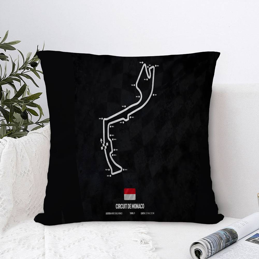 

N-Nurburgring F-F1 I-International Track Pillow Anime Pillow Sofa Bed Head Pillow Cover Cushion Cover 45x45 Cm Fashion 12x12Inch