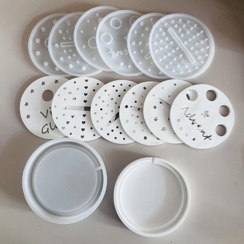 Round Silicone Mold For DIY LED Candle Holders Sturdy And Easy To Demold For Creative Homes Decors Projects