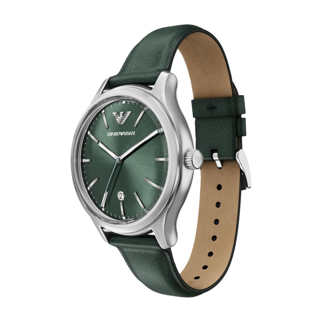 Emporio Armani Analog Leather Watch AR11749 Men's