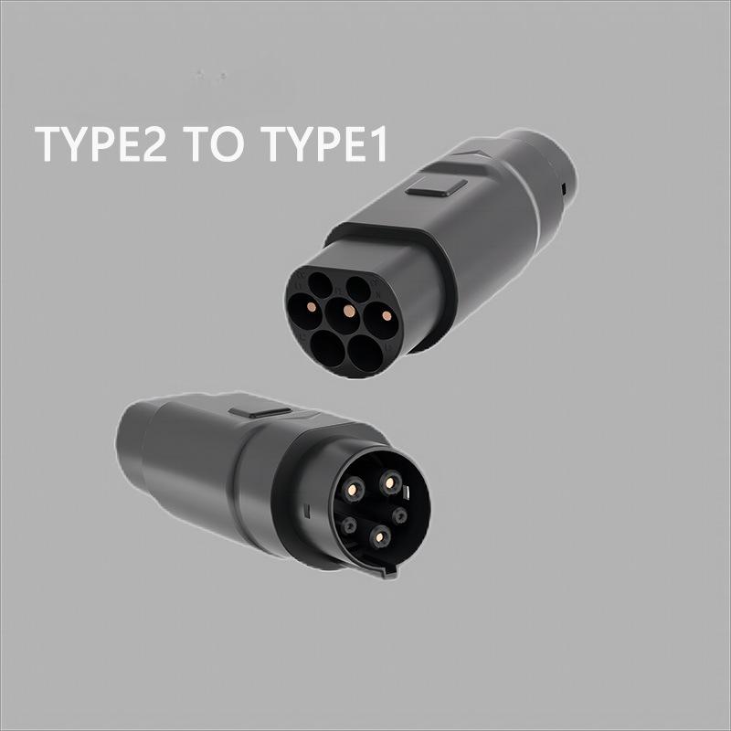 Новый энергетический электромобиль Европейский стандарт в американский стандарт Зарядная головка Адаптер для зарядки Зарядное устройство Переходная головка