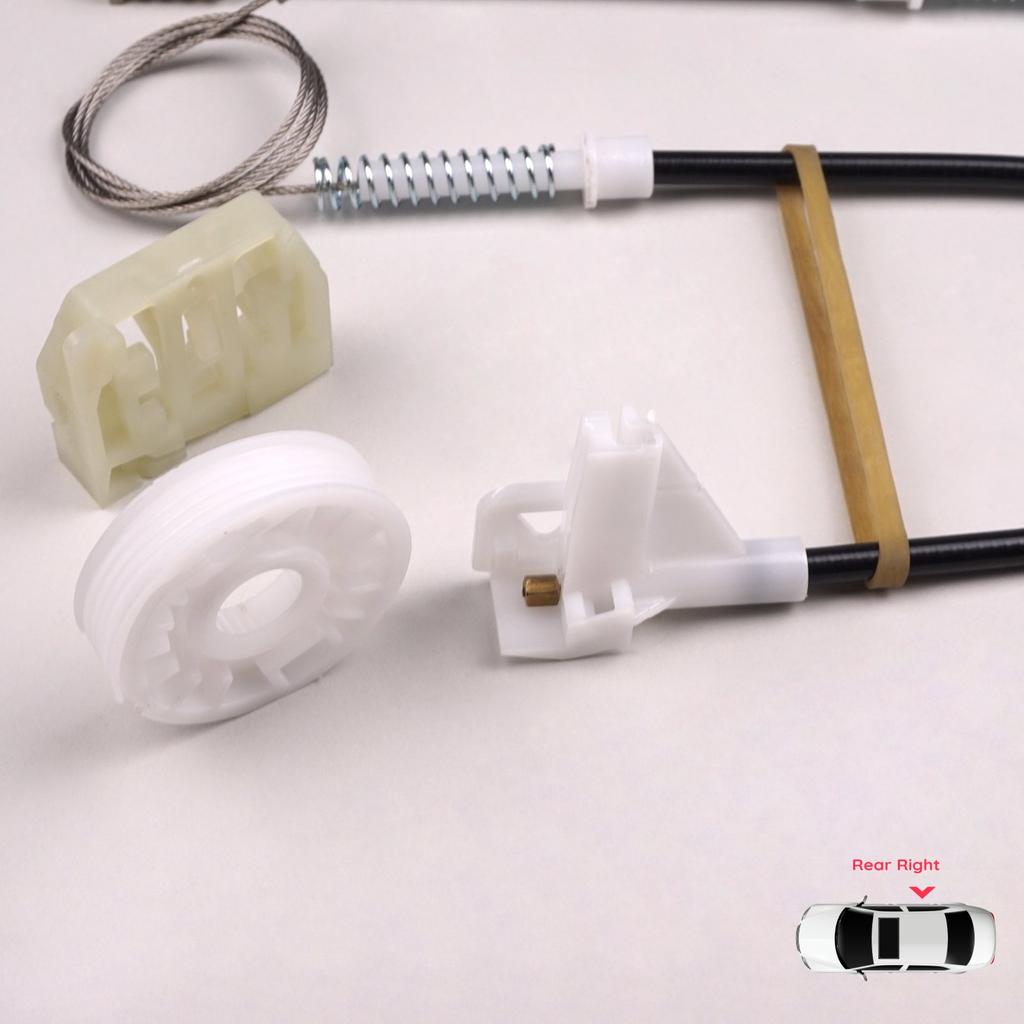 EWR548 Power Window Regulator Repair Set Rear Right Door for Skoda Octavia MK1 1U 1U2 1U5 2001-2010 4/5 Door Facelift 1U0839462B