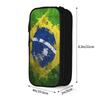 Brasil Flag Merch Pen Box Large-capacity For School  Pen Case Gift