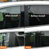 6Pcs Window Door Trims Cover Car BC Pillar Posts Stickers Glossy Black Exterior Parts For Honda Accord CM4/5/6/7/8 2003-2007