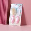 2Pcs/set baby comb brush care set, baby shampoo  soft hair comb to remove fetal ringworm, cleaning brush
