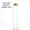 Gold-Capped Glass Test Tube Coffee Bean Storage Jar