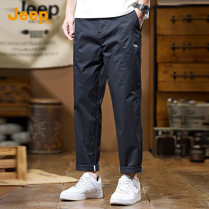

JEEP Men s Summer Cotton Straight Casual Pants 4XL